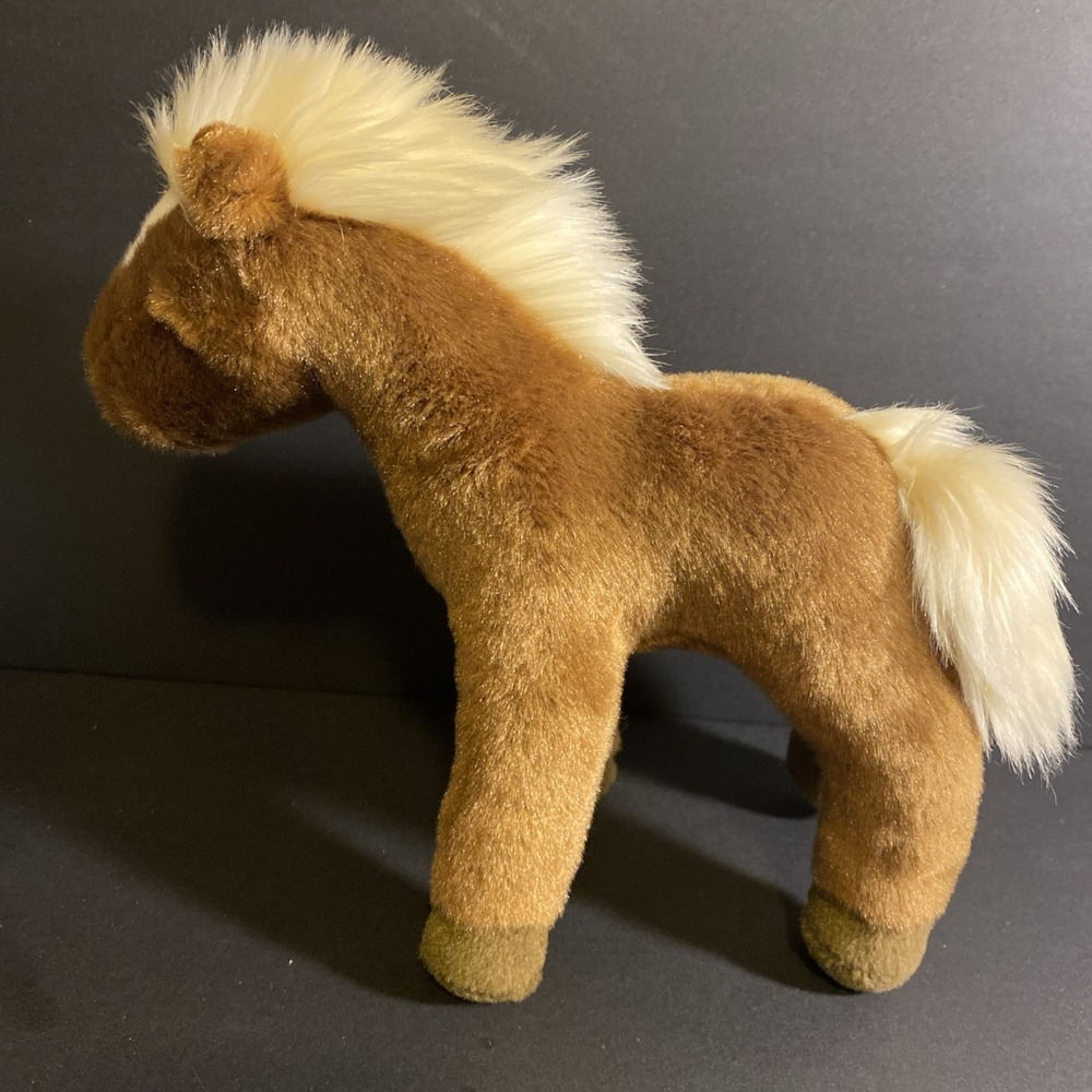 Douglas Cuddle Toy Plush Dark Brown Chestnut Horse Stuffed Animal Pony 9" Inch